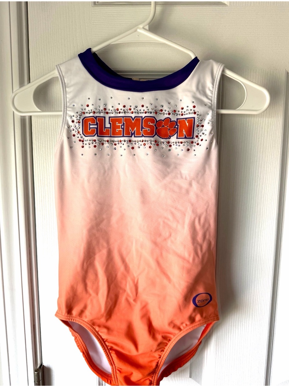 Clemson Girls' Orange Ombre Leotard